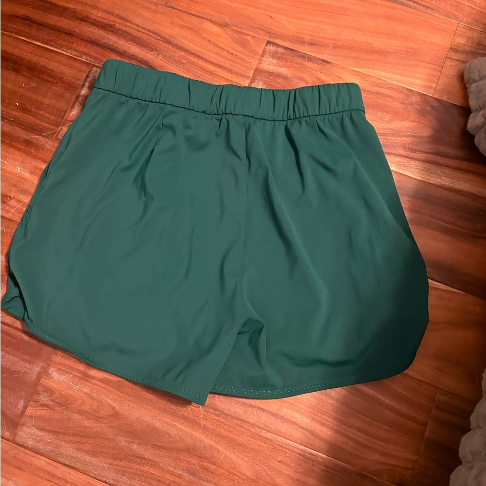 Women's Athletic Shorts – Deep Green Performance Shorts